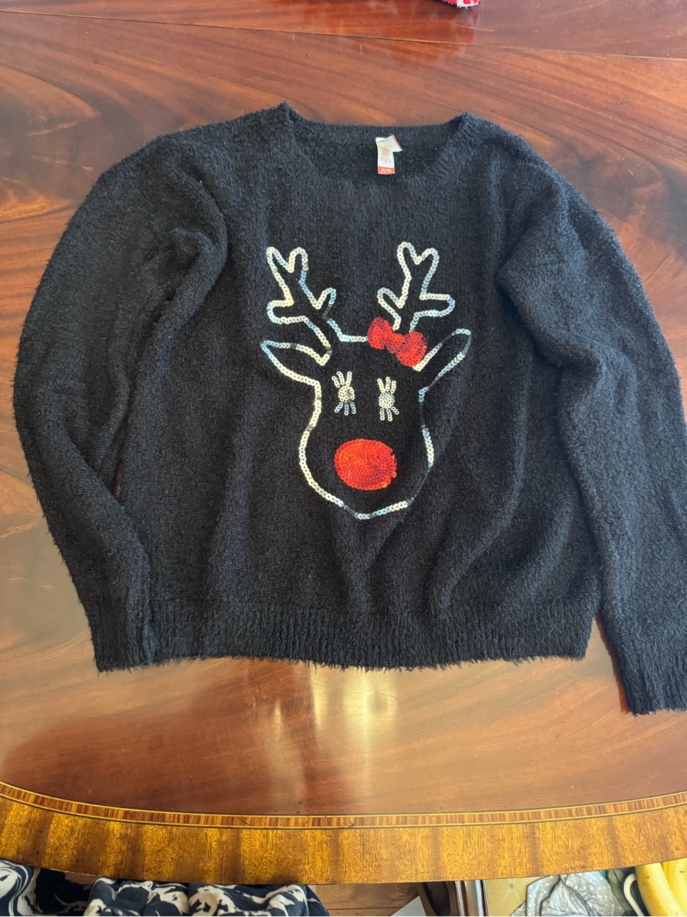 No boundaries. Reindeer Sweater Black & Red Girls XL (15-17)